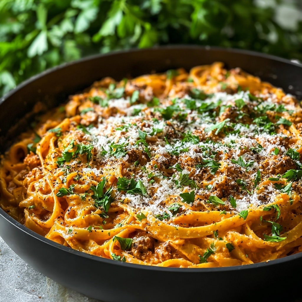 Vegan Creamy Sun Dried Tomato Pasta Recipe - Recipe Image