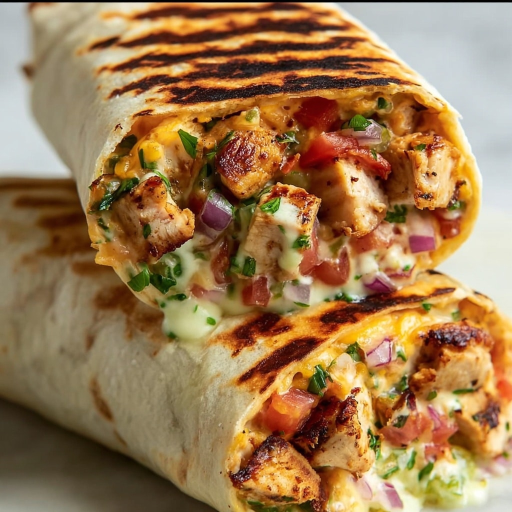 Chipotle Ranch Grilled Chicken Burrito Recipe - Recipe Image