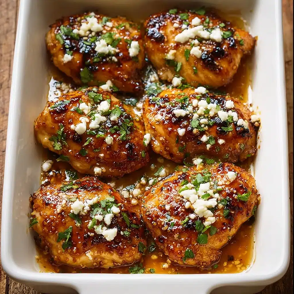 Hot Honey Infused Feta Chicken Recipe - Recipe Image