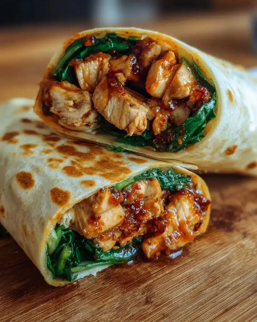 Sweet Chili Chicken Wraps Recipe