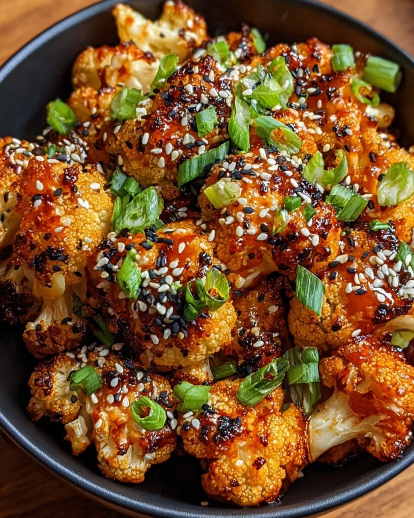 Sweet and Spicy Baked Cauliflower Recipe
