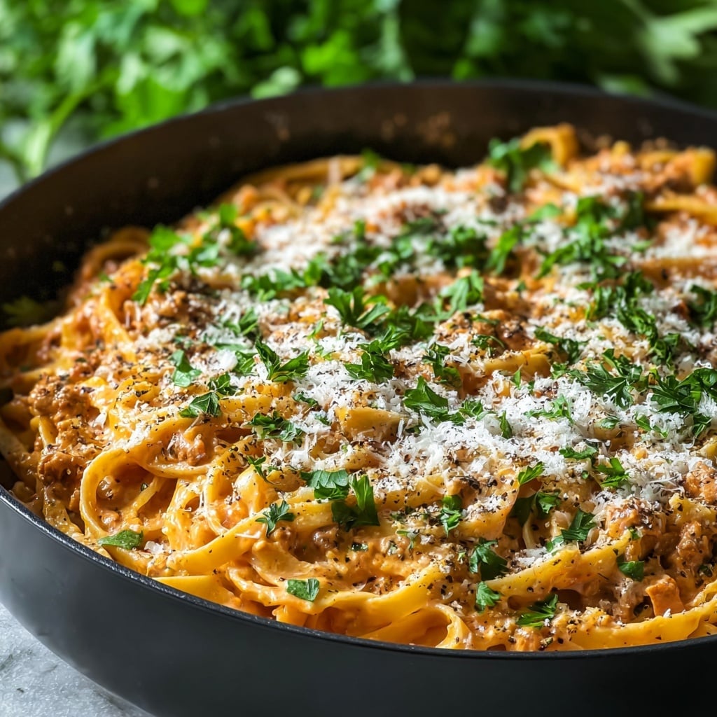 Vegan Creamy Sun Dried Tomato Pasta Recipe - Recipe Image