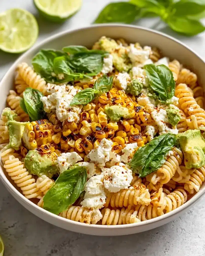 Creamy Street Corn Pasta Salad Recipe