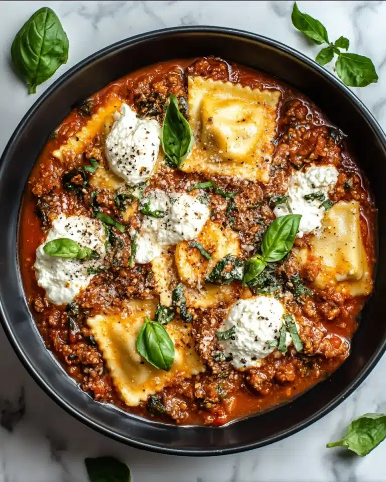 Easy Crock pot Lasagna Soup Recipe