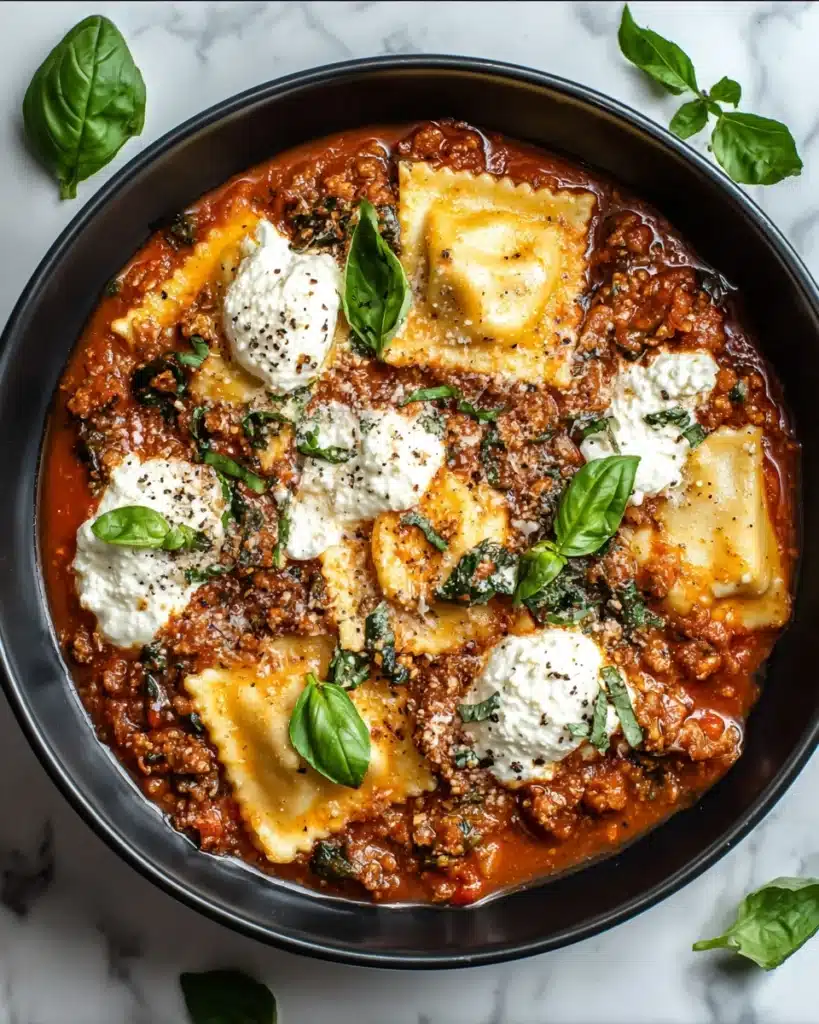 Easy Crock pot Lasagna Soup Recipe