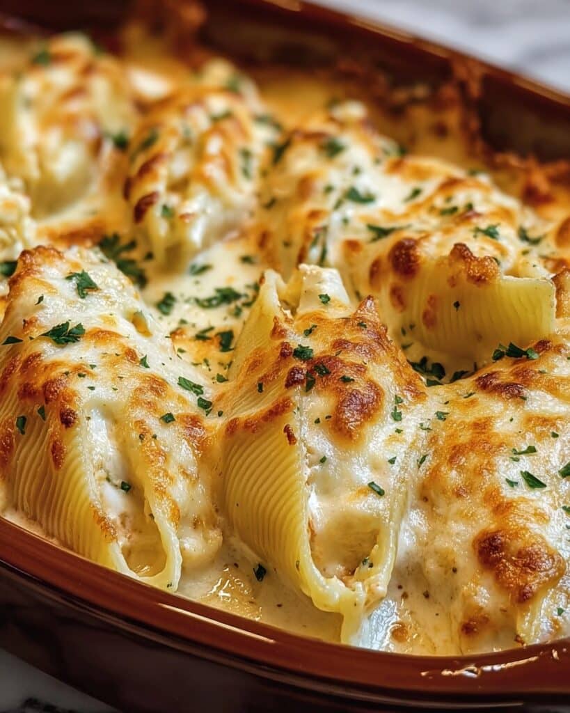 Chicken Alfredo Stuffed Shells Recipe