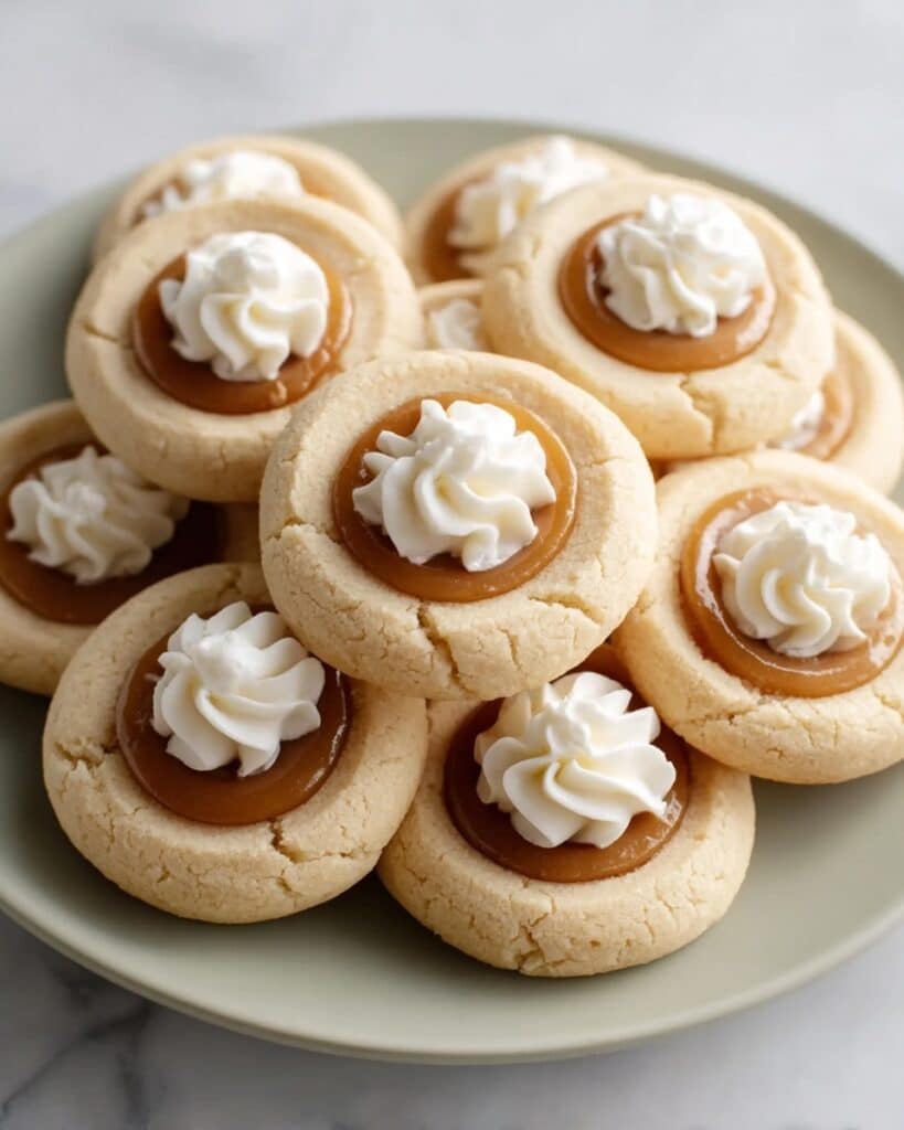 Pumpkin Pie Cookies with Cream Cheese Filling and Whipped Topping Recipe