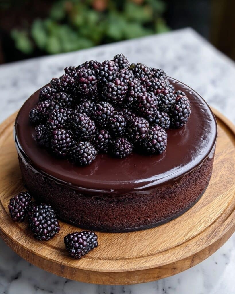 Cake: A Dark, Lush Blackberry Chocolate Dessert Recipe