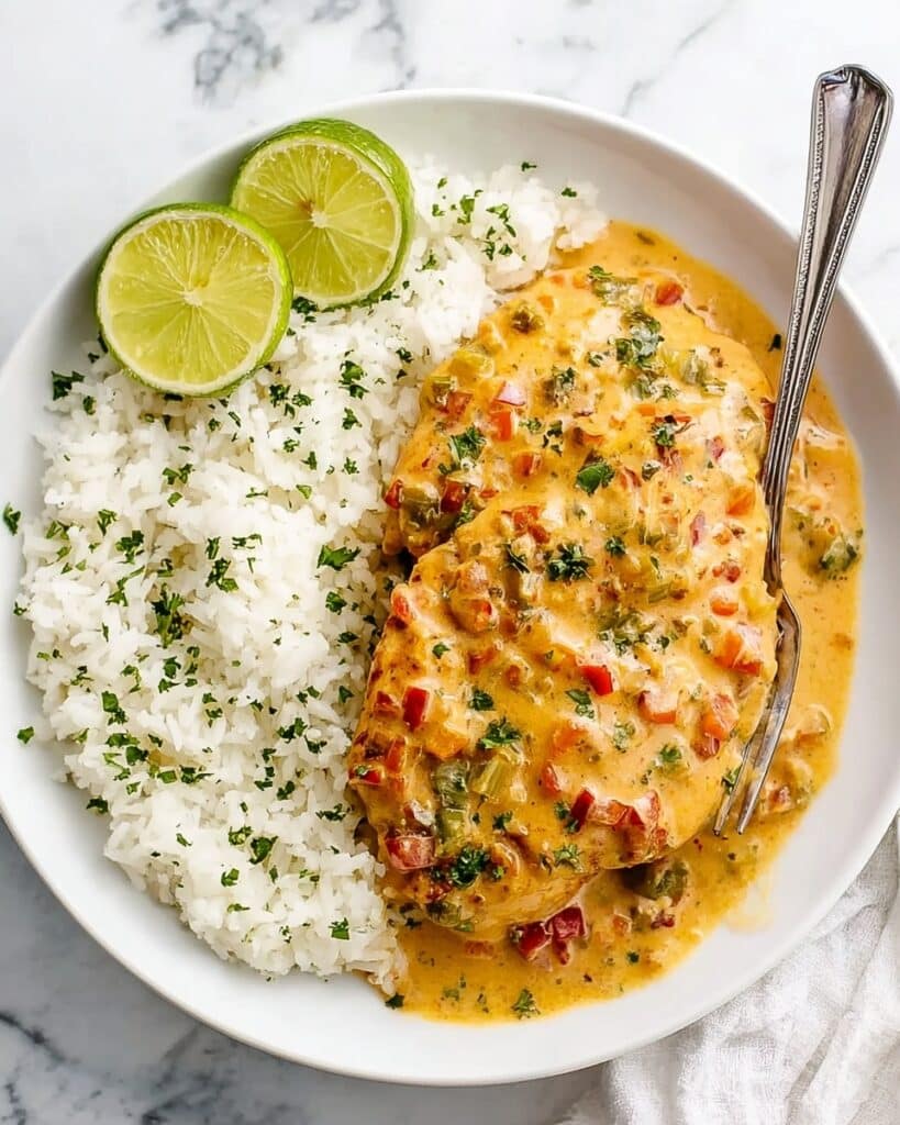 Creamy Cajun Chicken with Tomato-Lime Sauce Recipe