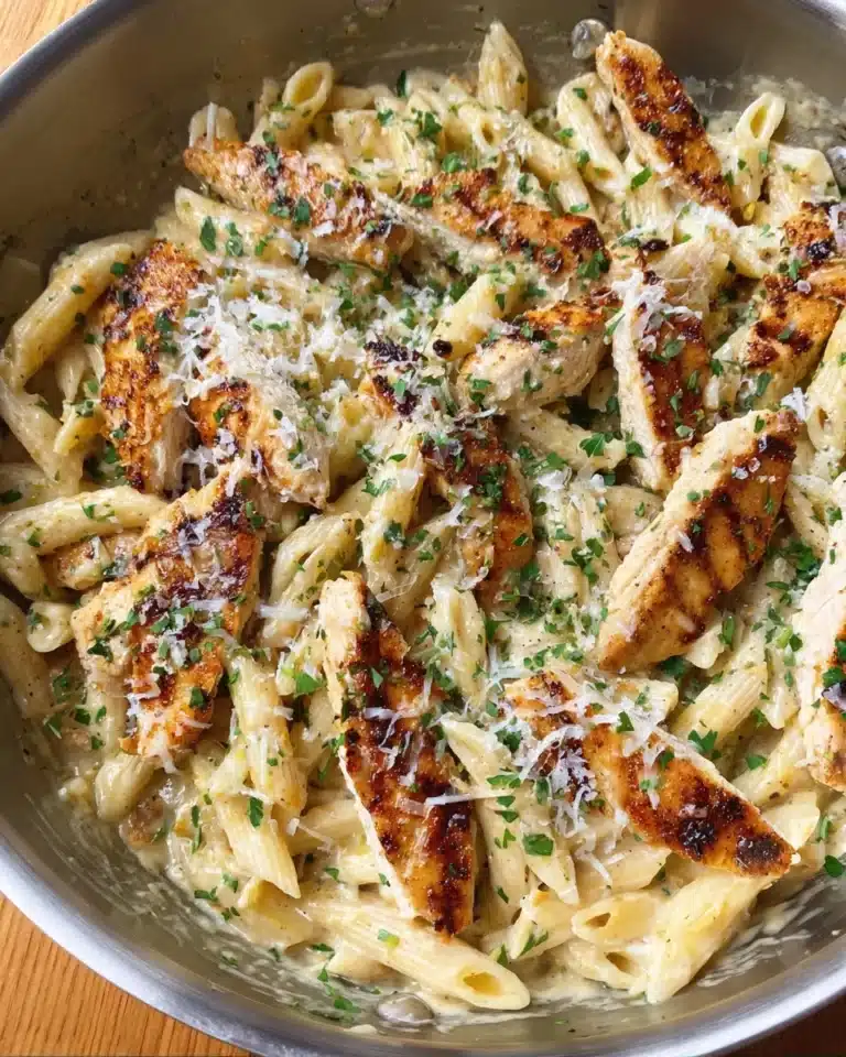 Garlic Parmesan Chicken and Pasta Recipe
