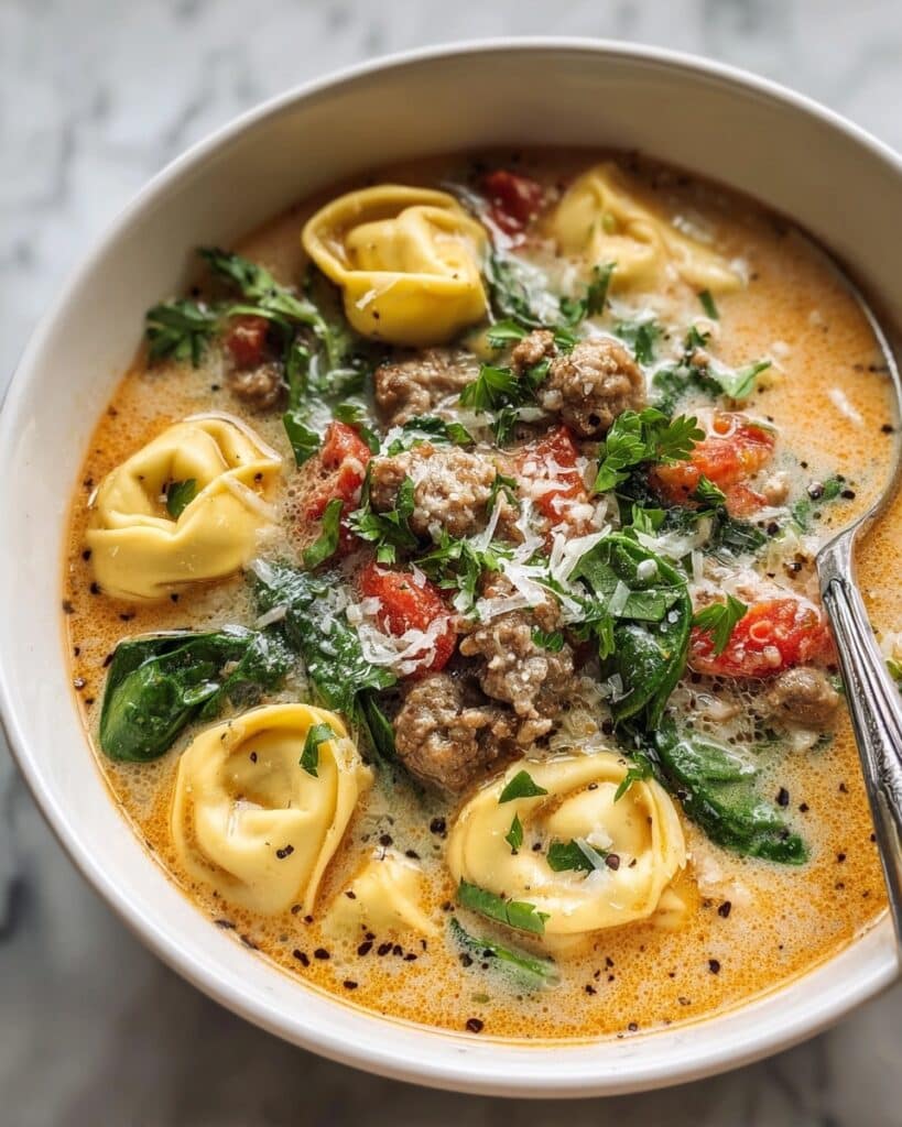 Autumn Tortellini Soup with Sausage Recipe