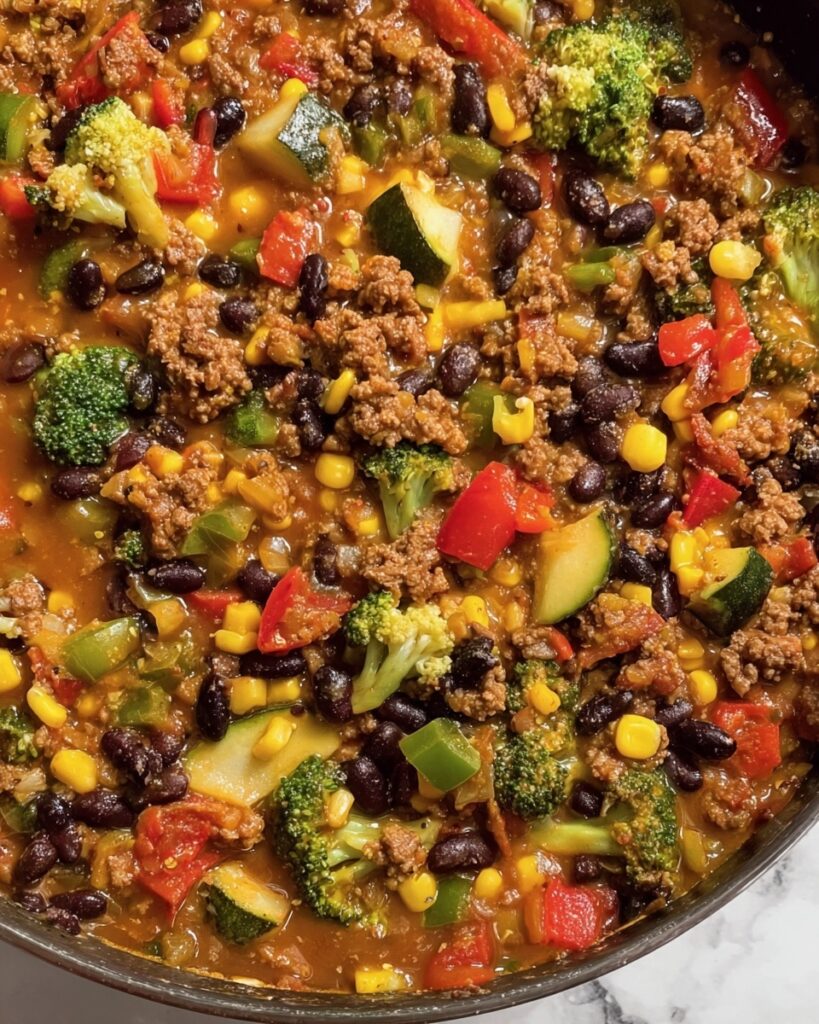 High Protein Creamy Taco Soup Recipe