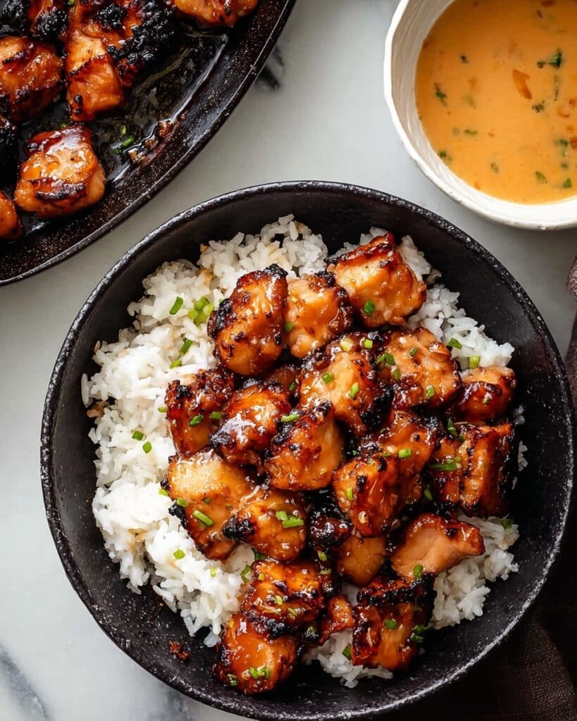 Crispy Bang Bang Salmon Bites Bowls Recipe