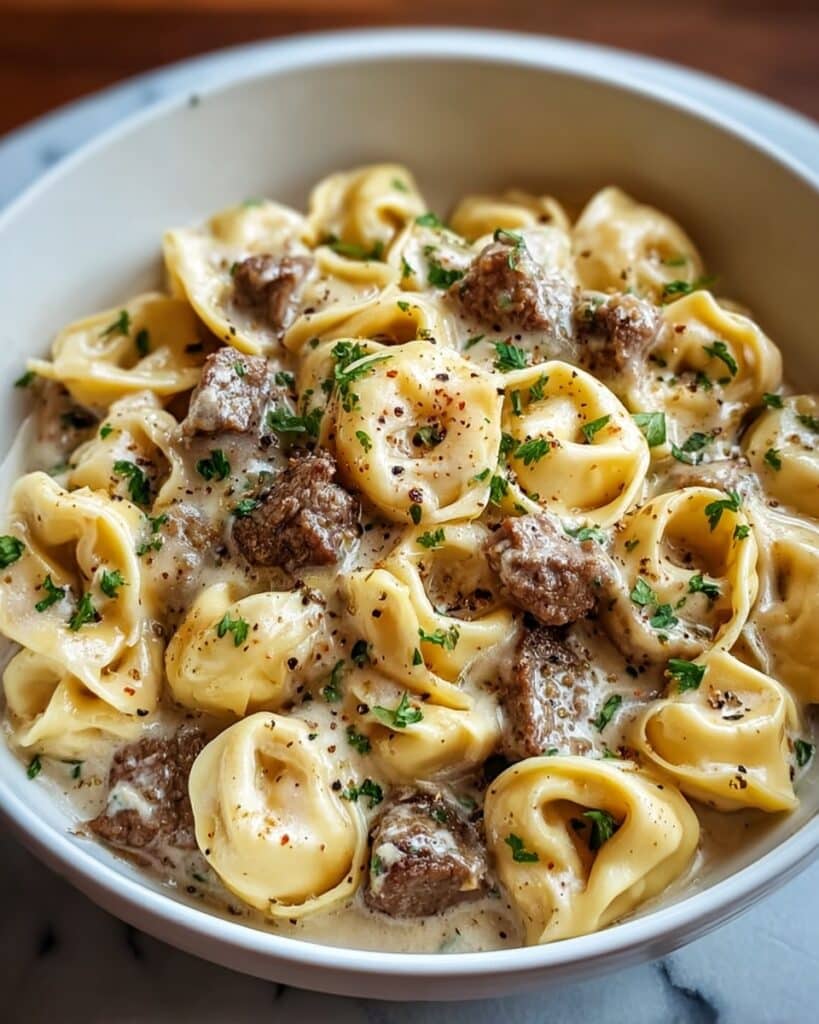 Cheesesteak Tortellini Recipe