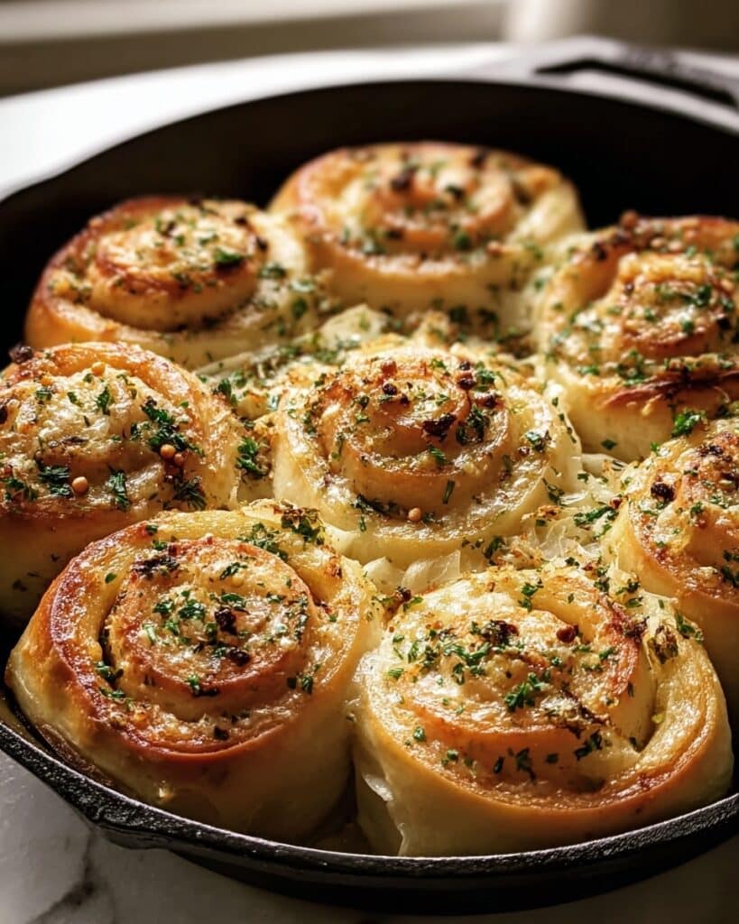 Garlic Swirl Rolls Recipe