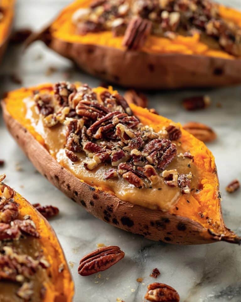 Baked Sweet Potatoes with Pecan-Streusel Topping Recipe