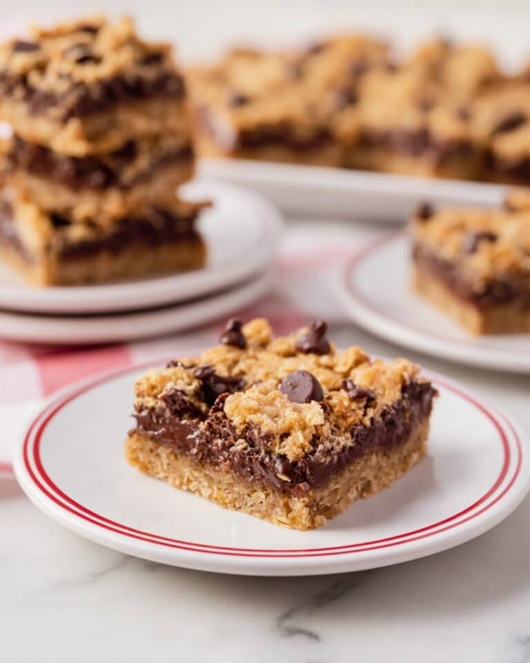 Butter Oatmeal Peanut Butter Chocolate Chip Bars Recipe