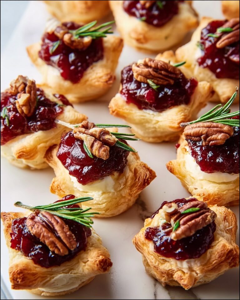 Baked Cranberry Brie Bites Recipe