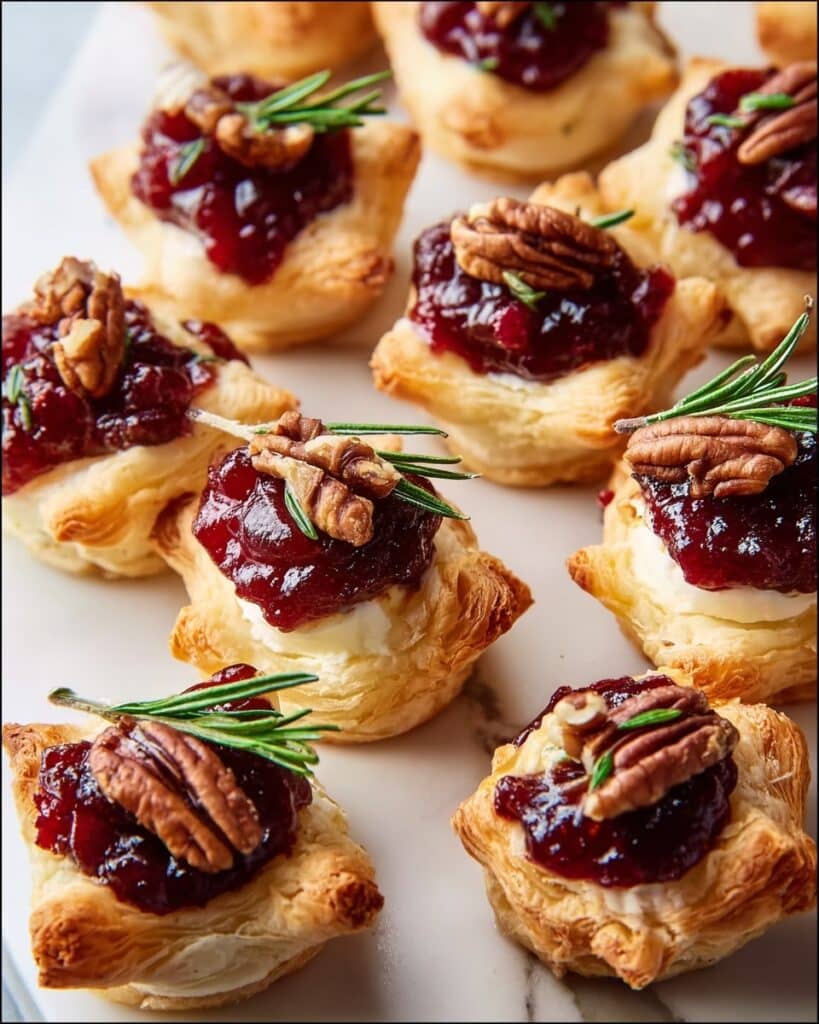 Baked Cranberry Brie Bites Recipe