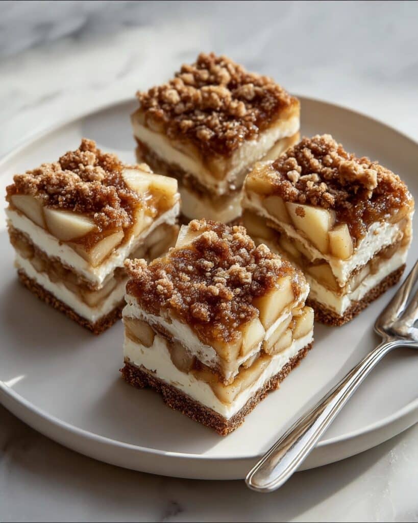Apple Crisp Cheesecake Bars Recipe