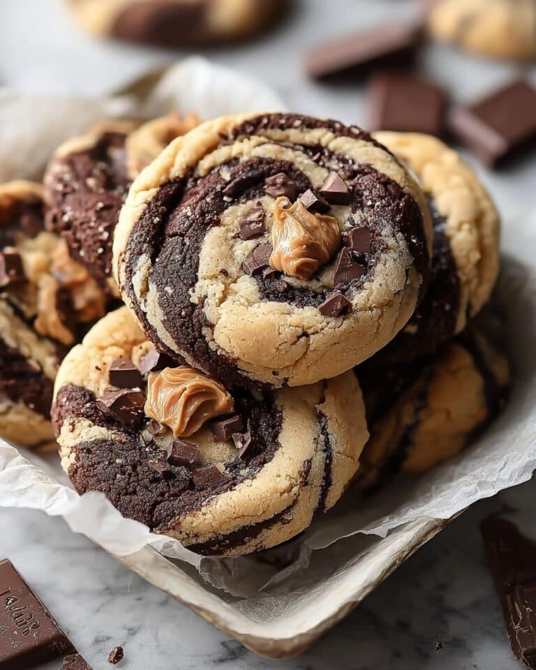 Peanut Butter Brownie Swirl Cookies Recipe