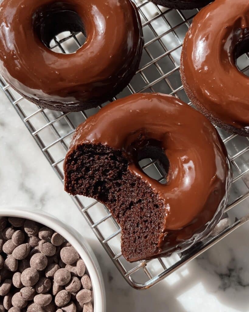 Gluten-Free Paleo Chocolate Donuts with Almond Butter Glaze Recipe