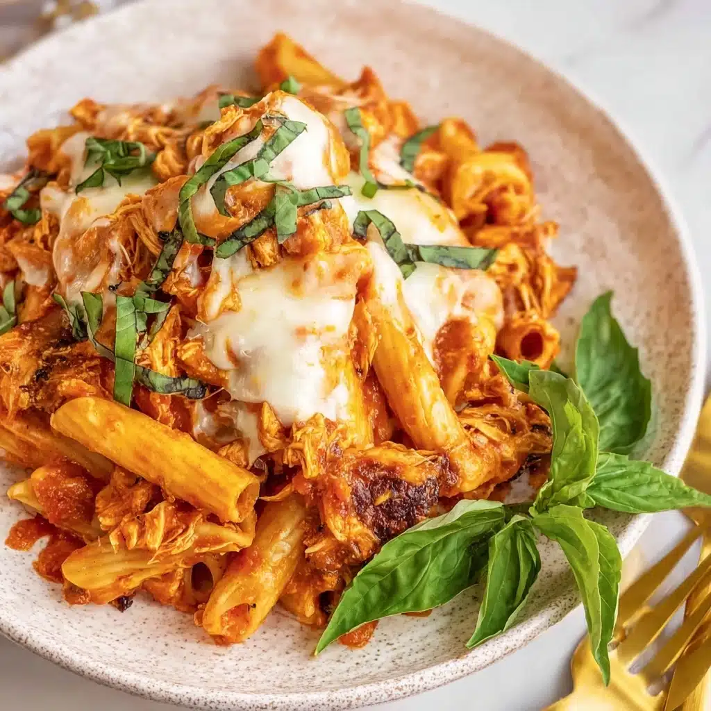 Garlic Parmesan Chicken and Pasta 5 Hobo Casserole Recipe - Recipe Image