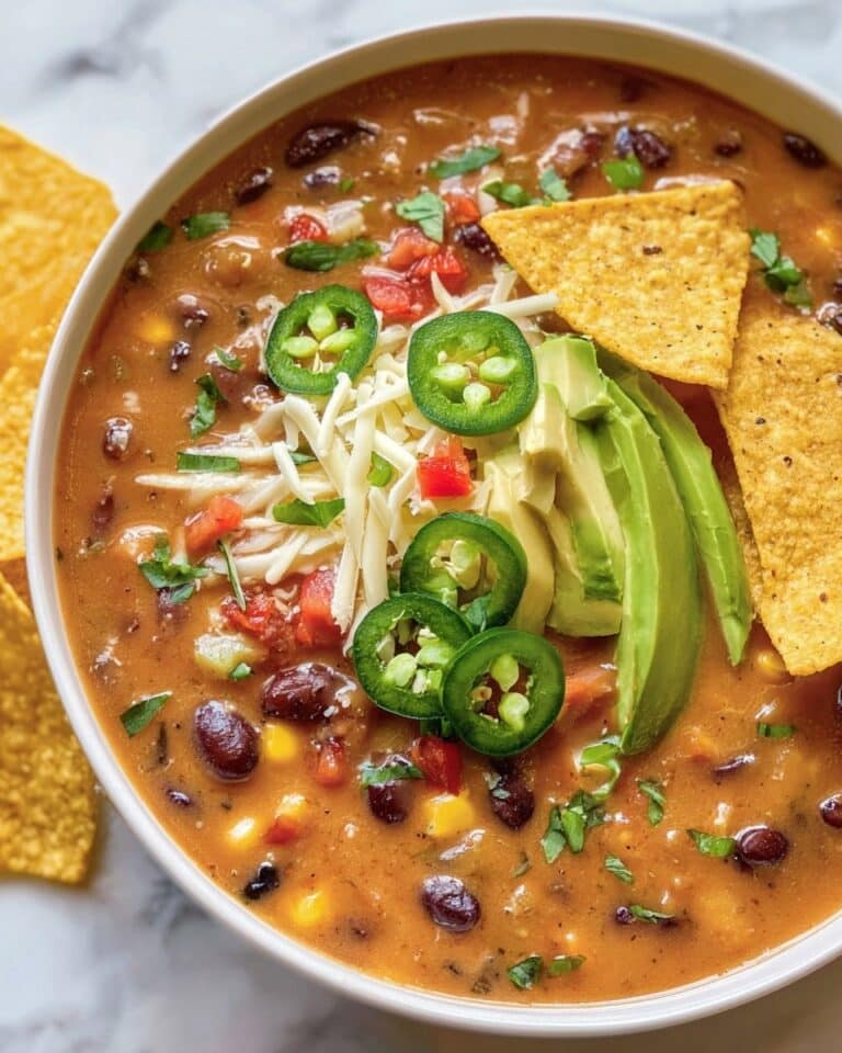 Crockpot Vegetarian Tortilla Soup Recipe