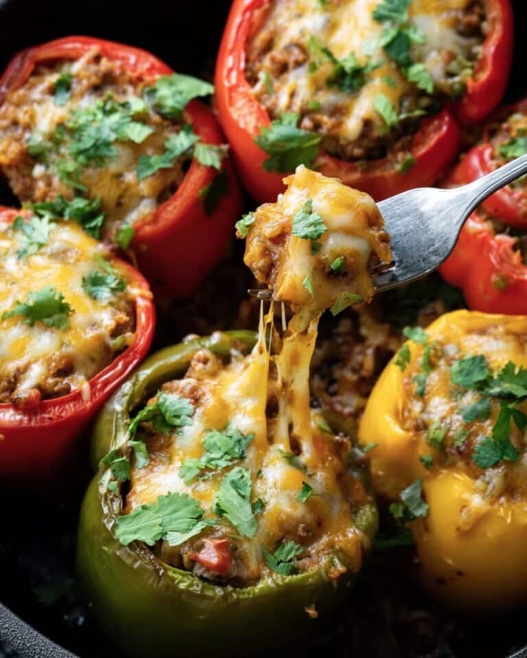 Easiest Crock Pot Stuffed Peppers Recipe