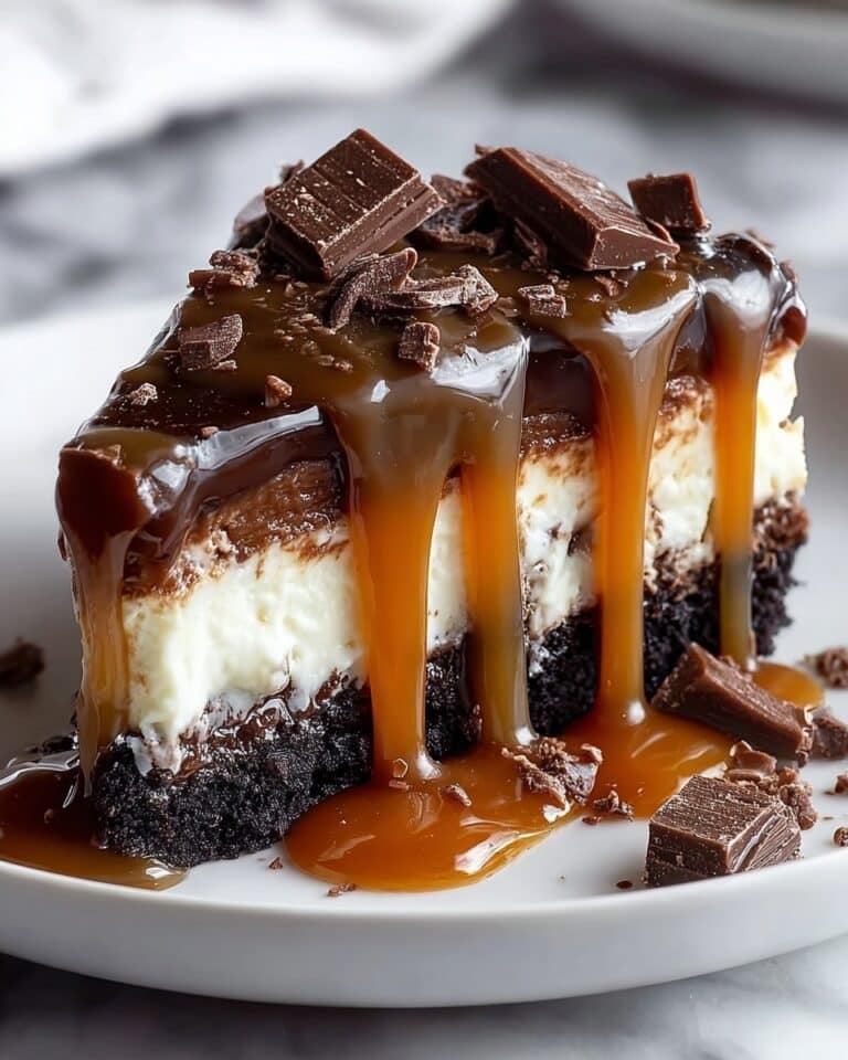 Caramel Brownie Cheesecake Recipe