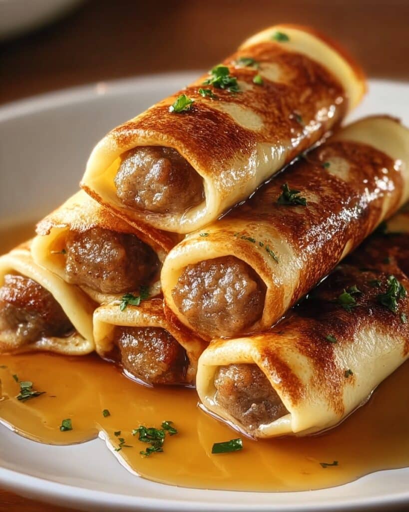French Toast Roll-Ups with Sausage Recipe