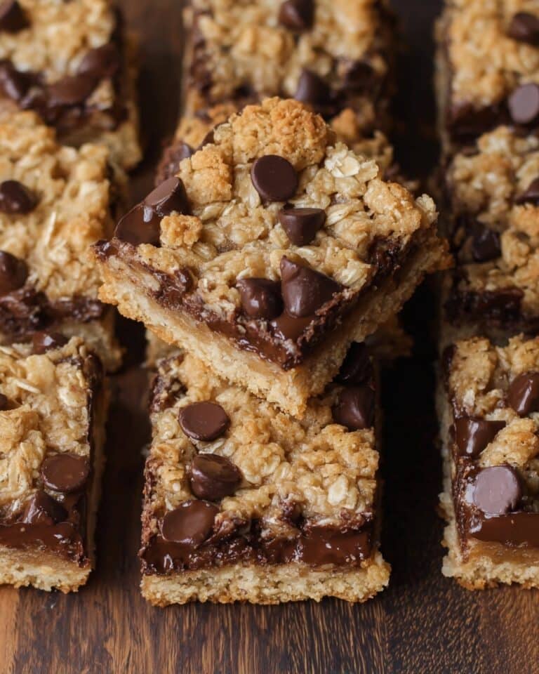 Decadent Caramel Peanut Butter Chocolate Chip Bars Recipe