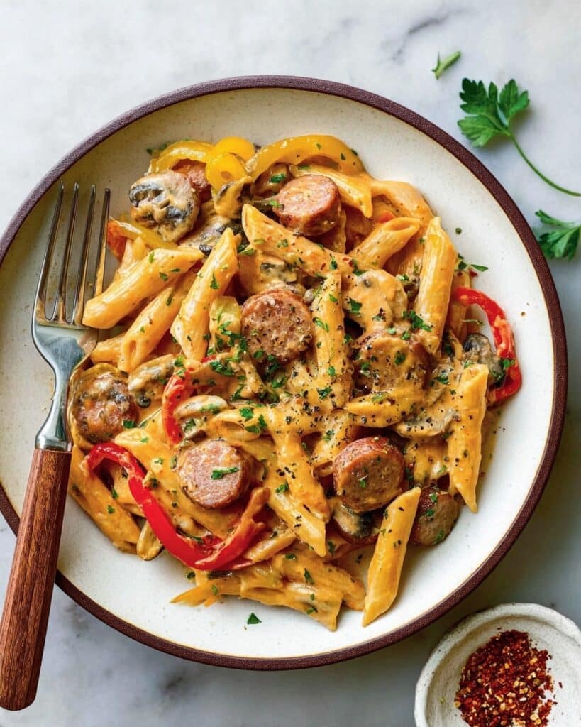 Cajun Sausage Pasta (30-Minutes) Recipe