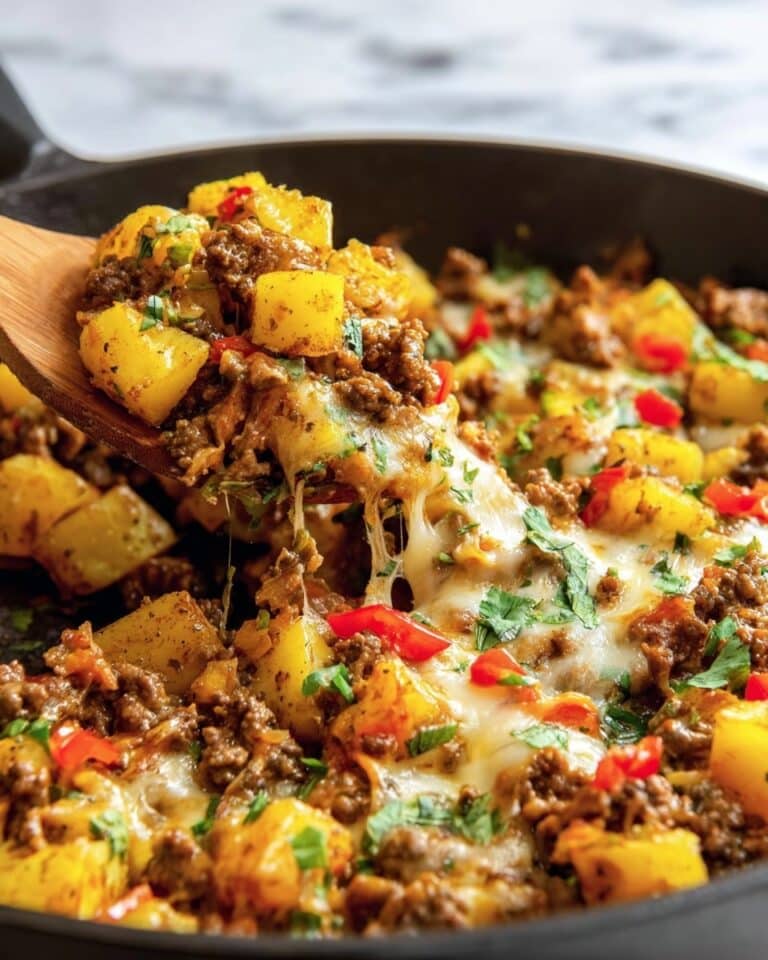 Mexican Ground Beef and Potato Skillet Recipe