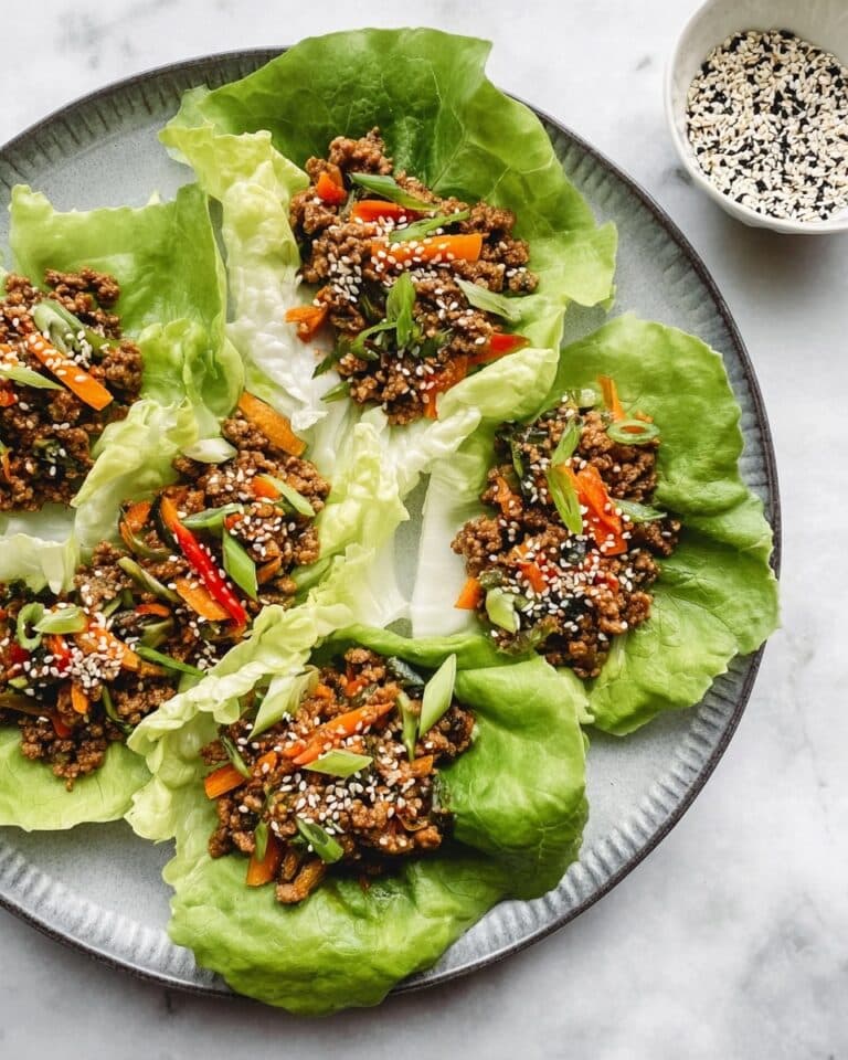 Asian Style Ground Beef Lettuce Wraps Recipe