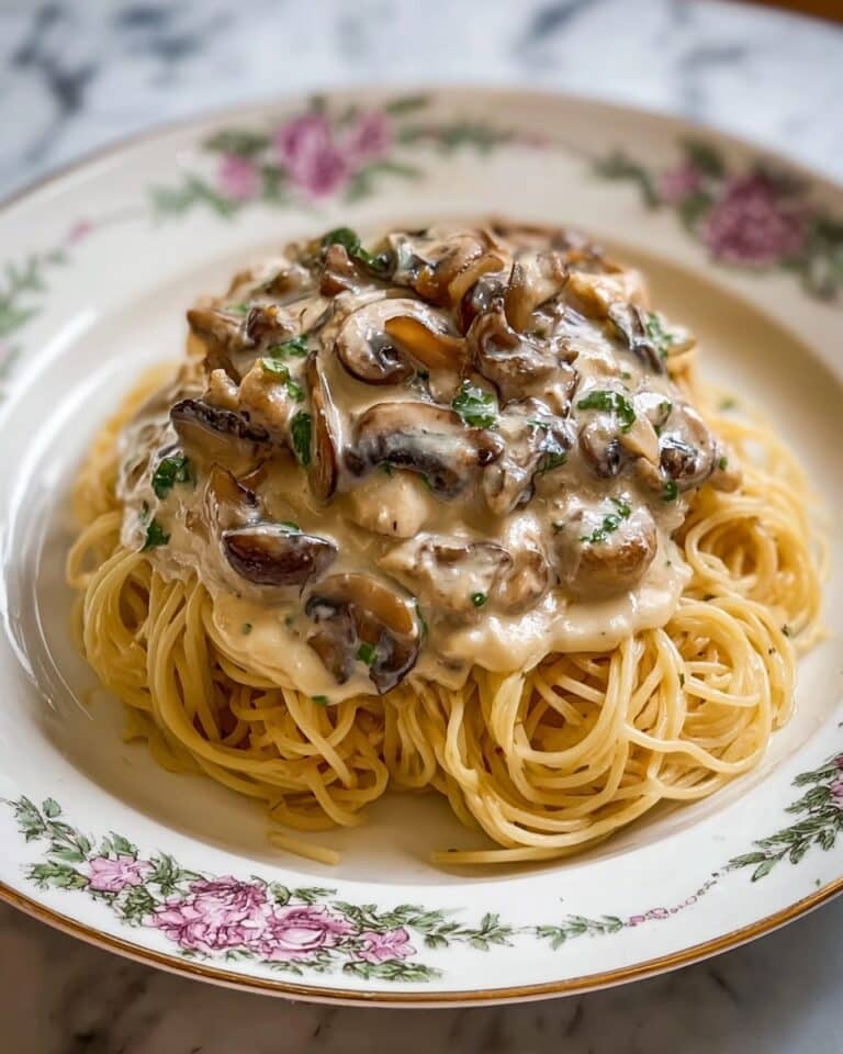 Creamy Mushroom Spaghetti Recipe