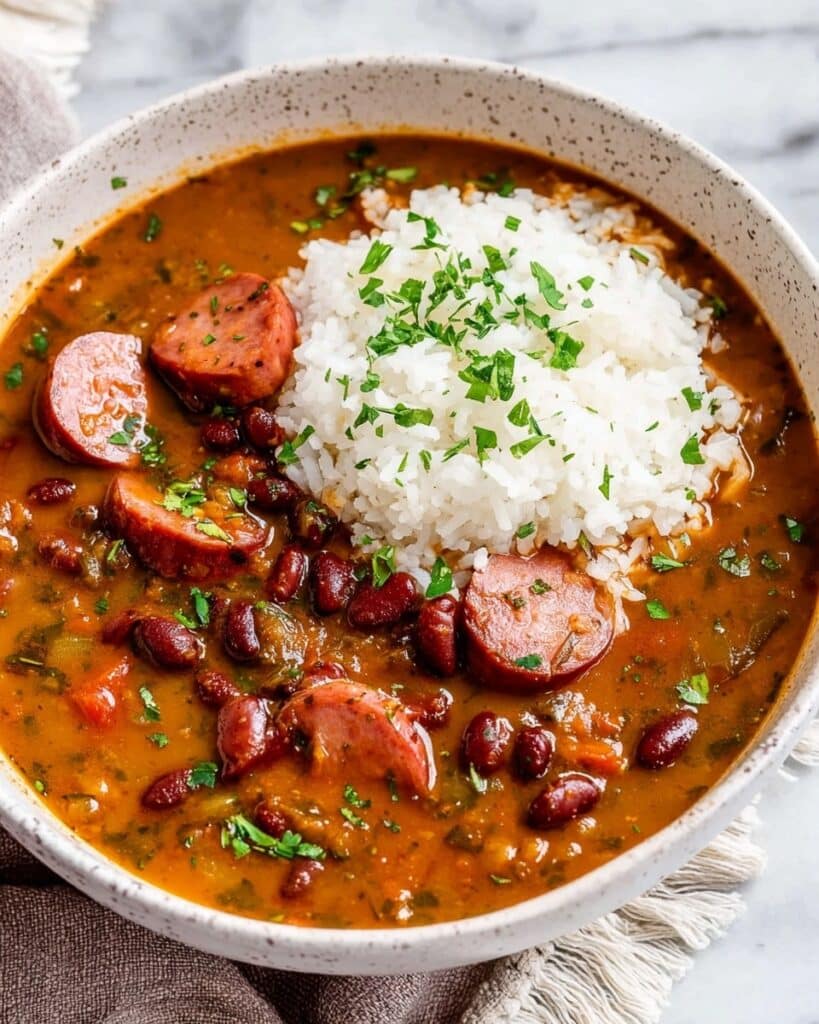 Beans and Rice with Sausage Recipe