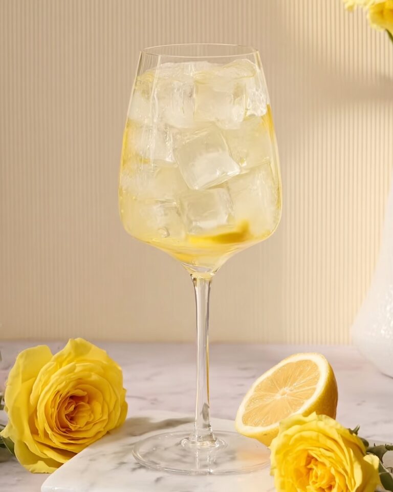 Non-Alcoholic Limoncello Spritz Mocktail Recipe