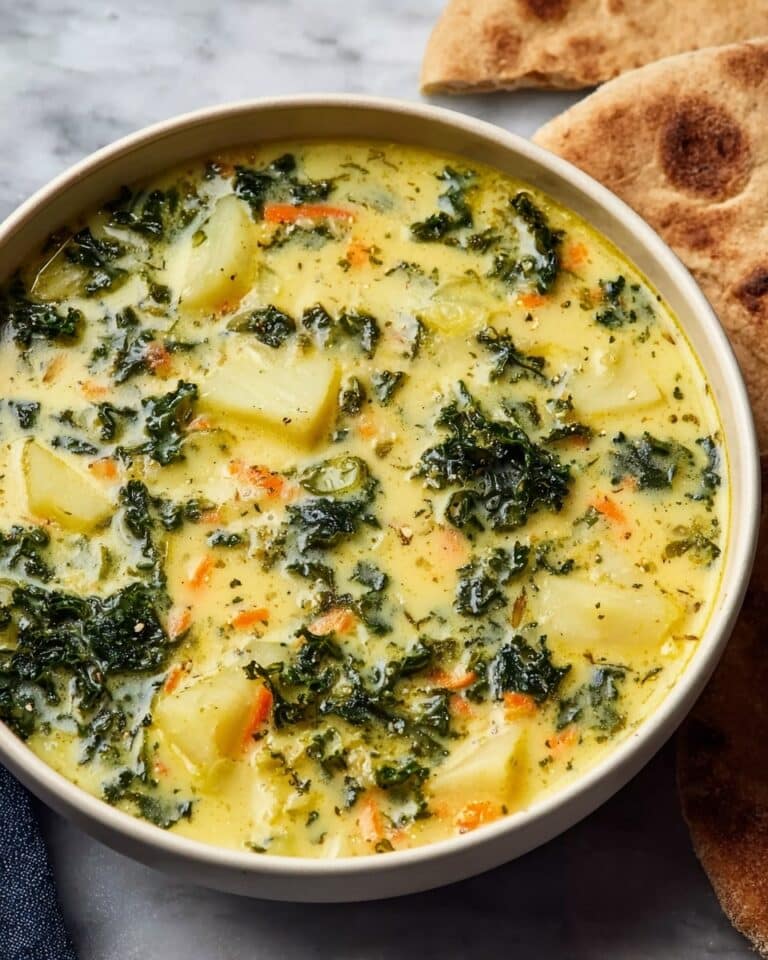 Creamy Potato Kale Soup with Coconut Milk Recipe