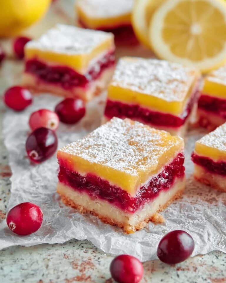 Tangy Cranberry Lemon Bars Recipe for Easy Dessert