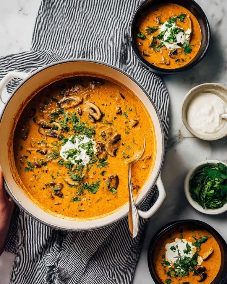 Hungarian Mushroom Soup Recipe