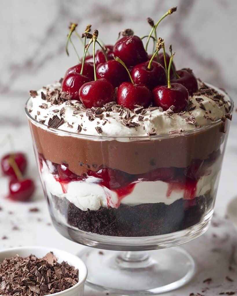 Forest Chocolate Cherry Trifle Recipe