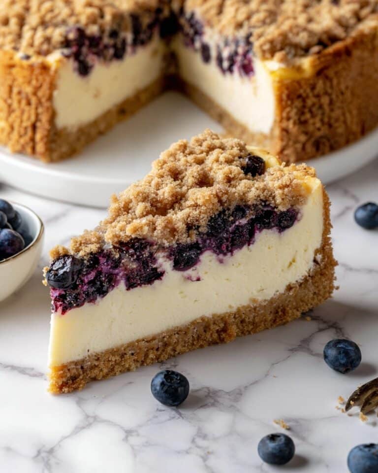 Blueberry Crumble Cheesecake Recipe