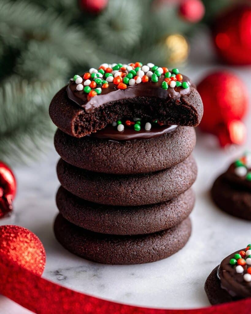Chocolate Thumbprint Cookies with Rich Ganache Recipe