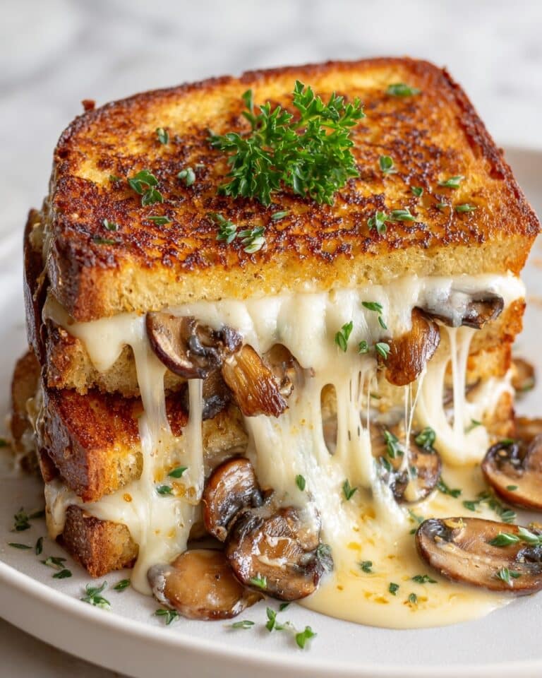Caramelized Onion and Mushroom Sourdough Sandwich with Swiss Cheese Recipe