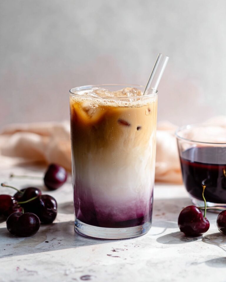 Tasty Cherry Vanilla Iced Latte Recipe