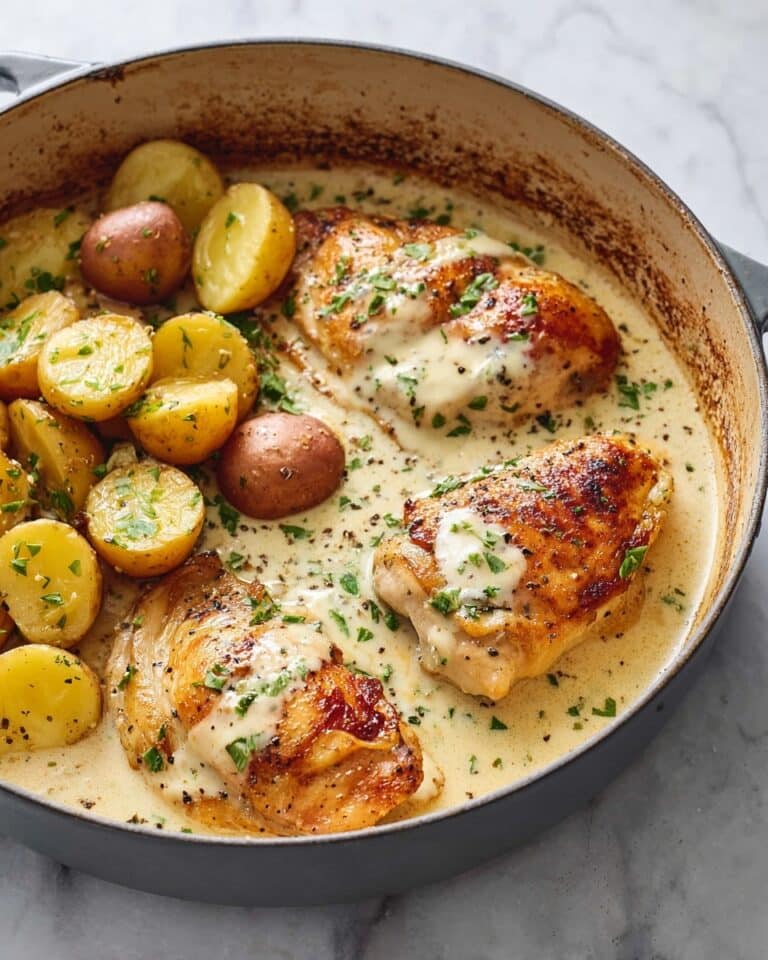 Chicken and Potatoes with Dijon Cream Recipe