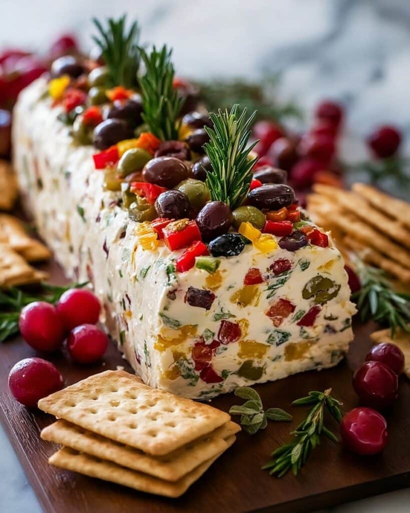 Antipasto Cream Cheese Log Recipe
