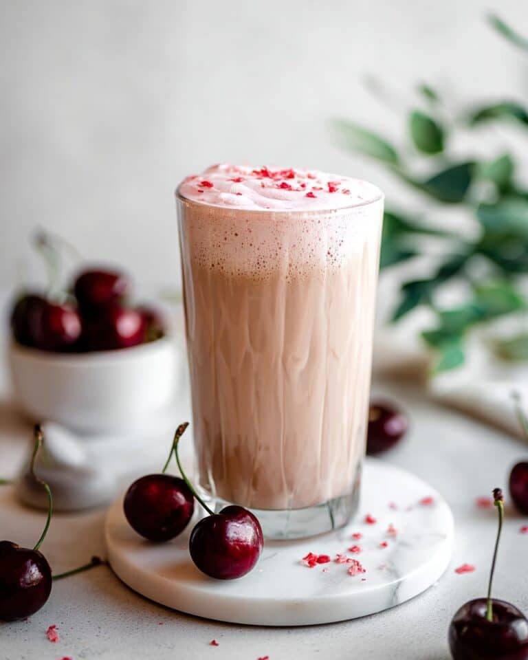 Cherry Cream Cold Foam Iced Chai Latte (Starbucks Copycat) Recipe