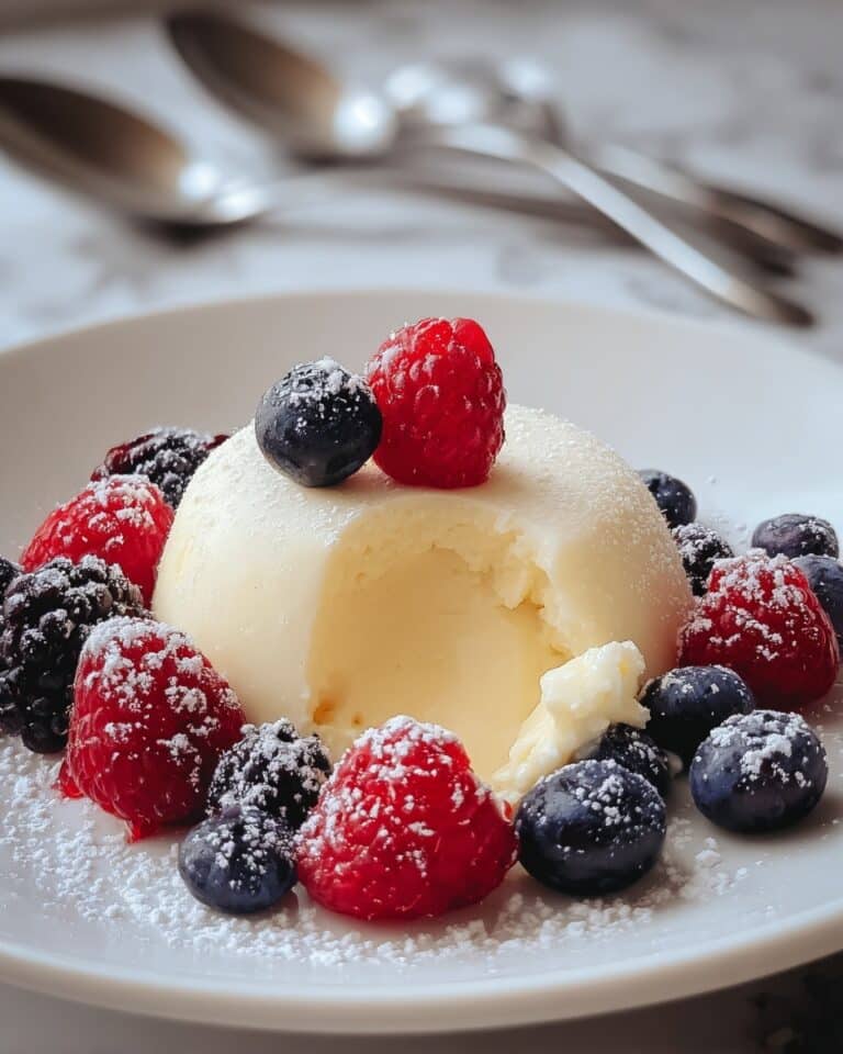 Berry Bavarian Cream with Fresh Berries Recipe